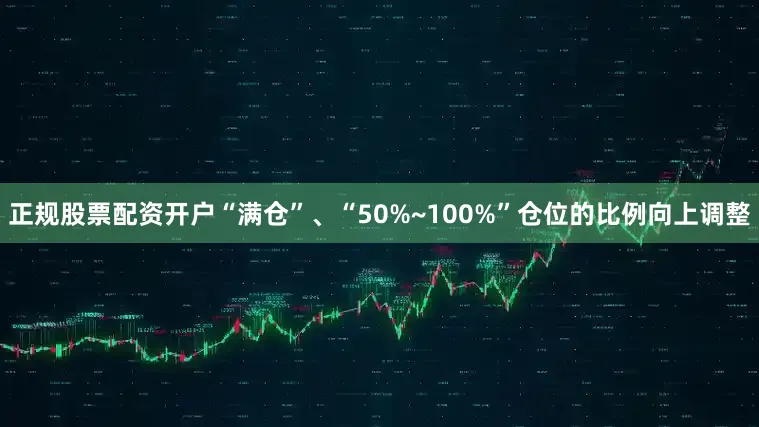 正规股票配资开户“满仓”、“50%~100%”仓位的比例向上调整