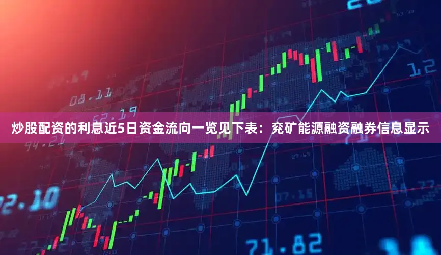 炒股配资的利息近5日资金流向一览见下表：兖矿能源融资融券信息显示