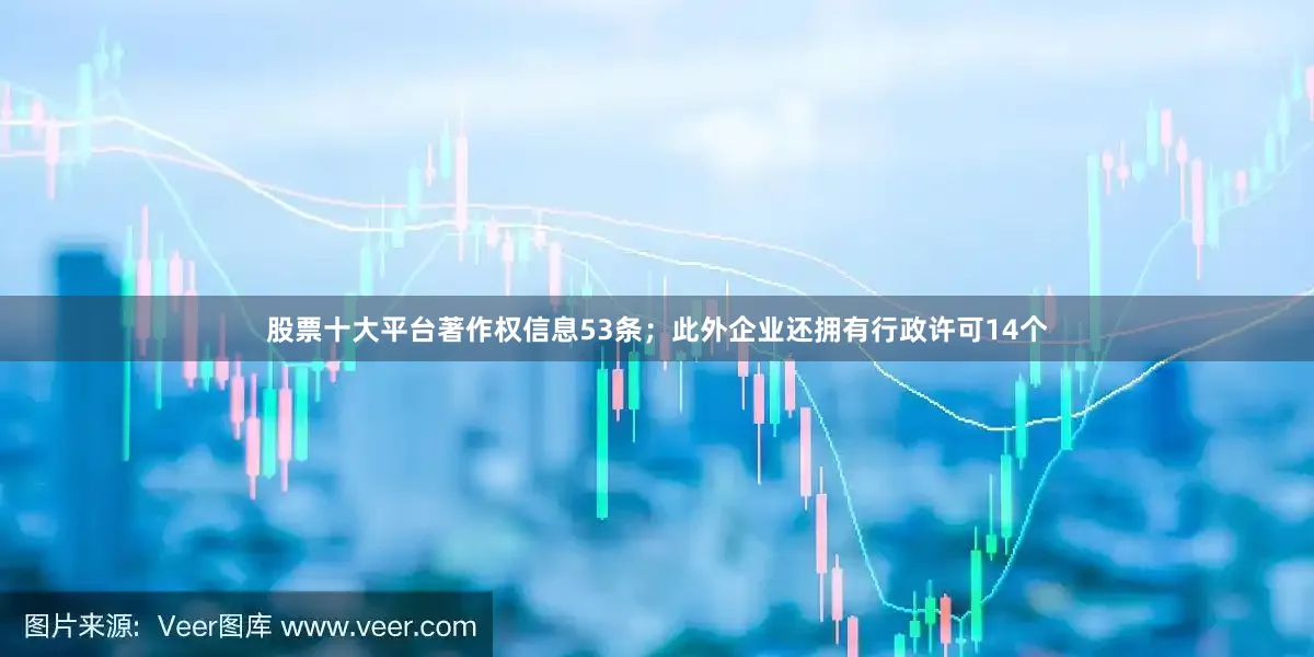 股票十大平台著作权信息53条；此外企业还拥有行政许可14个